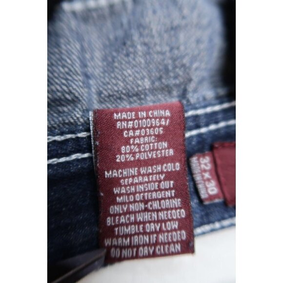 Vintage Akademiks Jeans Dark Wash Blue Denim Men's 30x25 Y2K Streetwear Hip Hop - Picture 10 of 11